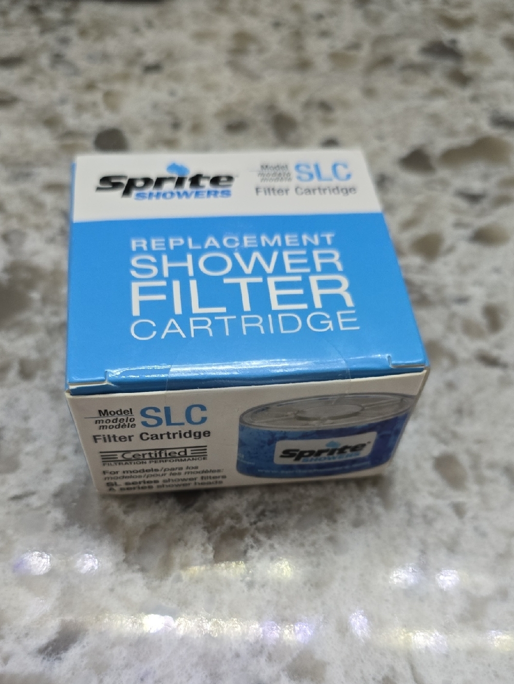 Sprite Showers Replacement SLC Shower Filter Cartridge - Blue/White